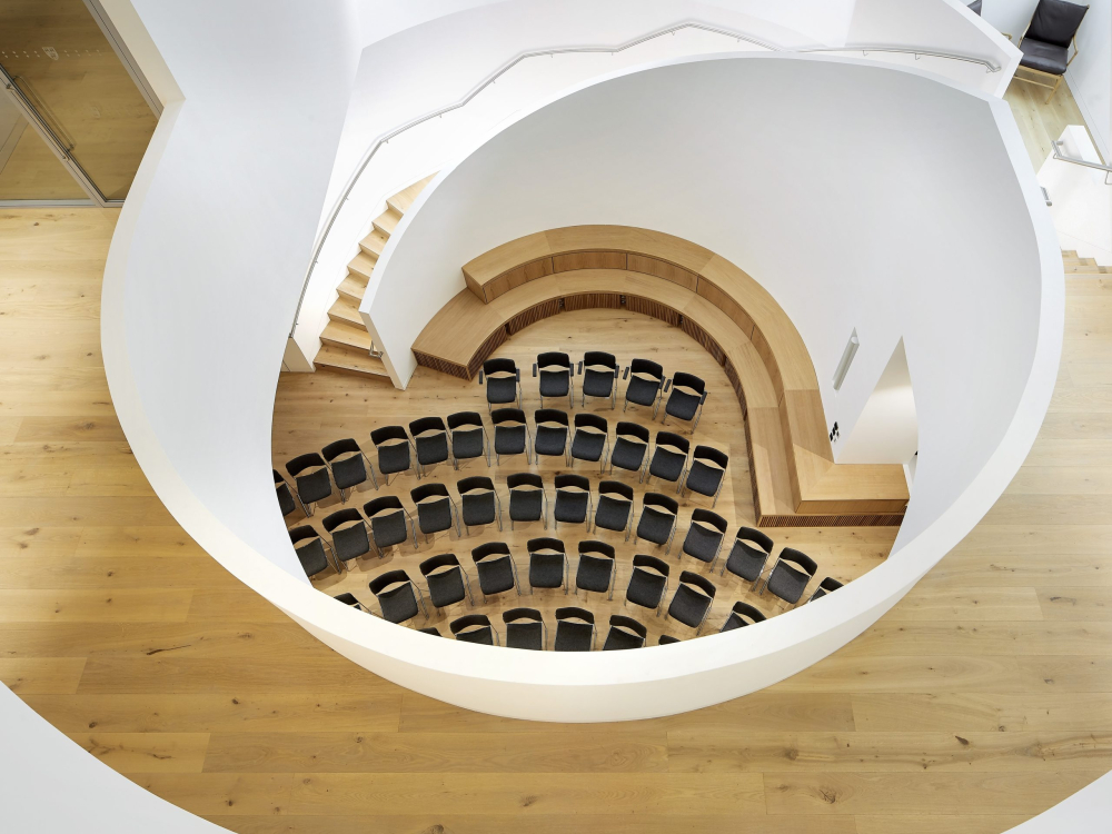 aerial view of the digital hub forum